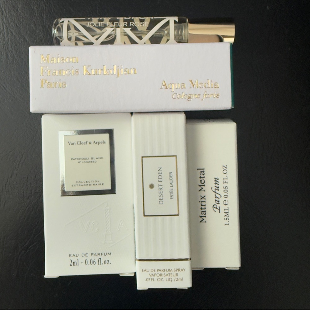 Maison Francis Kurkdjian Van Cleef Matrix Metal Tory Burch Estee Lauder perfumes